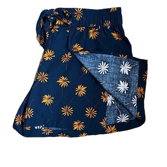 Madewell Shorts Pull-On Tie Fresh Daisies Floral Print Lightweight Women‎ Sz S - Picture 5 of 8